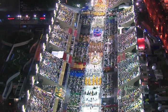 Vista aérea da Sapucaí