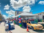 Blitz educativa orienta população sobre cuidados no carnaval em Girau do Ponciano
