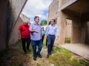 Obras de ginásio esportivo da Escola Municipal Zumbi dos Palmares avançam no Clima Bom