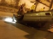 Capotamento na Ladeira Geraldo Melo