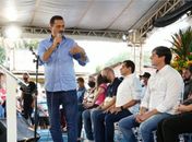 Prefeito Marlan Ferreira prestigia abertura do 1º Festival do Camarão de Coité do Nóia