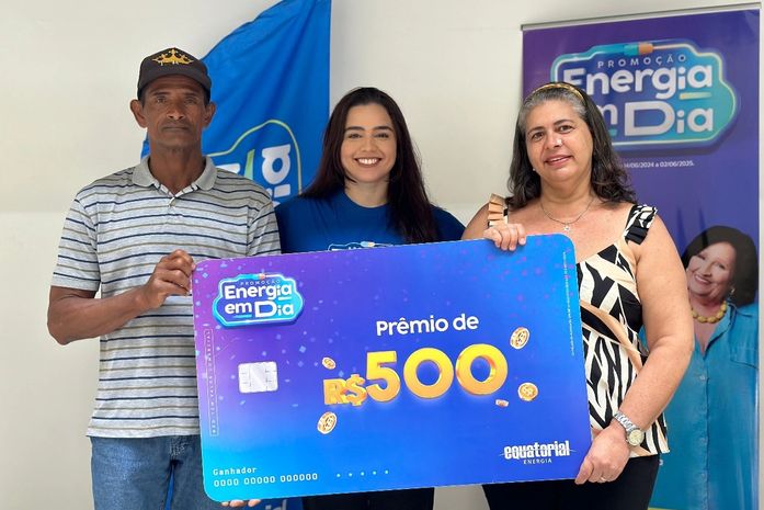 Equatorial Alagoas realiza entrega de prêmios aos ganhadores do 2º sorteio da promoção “Energia em Dia”