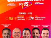 Grande Caminhada do 15 com Ronaldo e Valdinho traz Renan Filho, Paulo Dantas e Luciano Amaral
