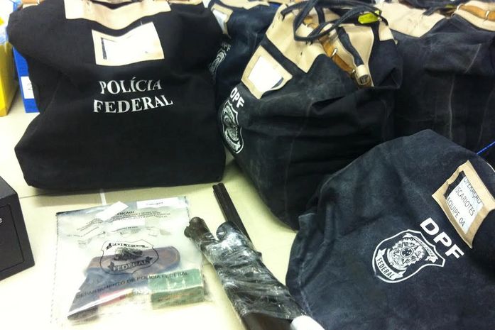 Material apreendido na Operação Iscariotes