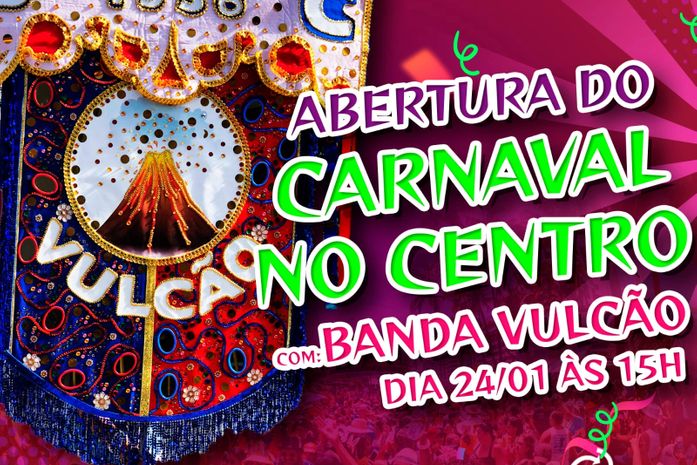 Banda Vulcão abre o carnaval no Centro de Maceió