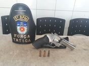5° BPM apreende arma de fogo no bairro Santa Lúcia