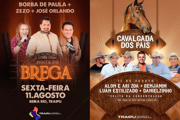 Noite do Brega e Cavalgada dos Pais: eventos agitam Traipu neste fim de semana