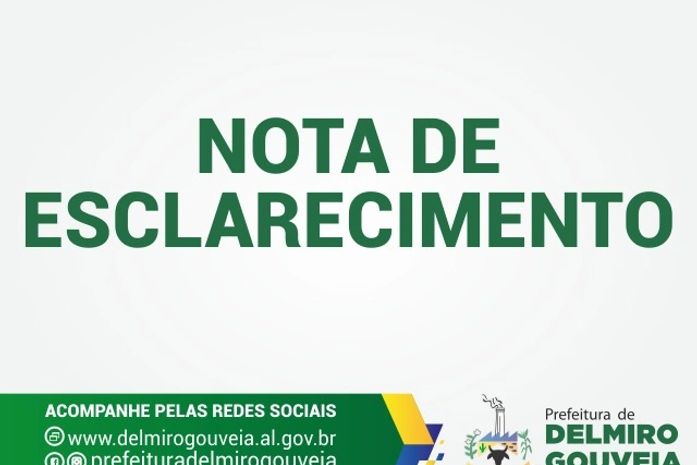 Prefeitura de Delmiro Gouveia emite nota sobre o aluguel de uma única impressora