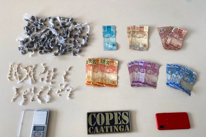 PM apreende mais de 200 porções de drogas em São José da Tapera