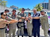 SSP entrega três novas viaturas para a Patrulha Maria da Penha