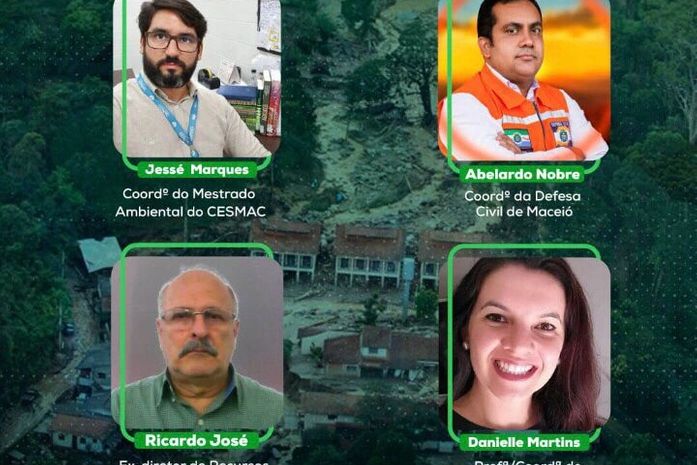 Live debate sobre "Desastres Ambientais: análise sobre Petrópolis e Alagoas"