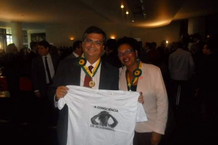 Conheci Flavio Dino, governador do Maranhão, em 2014, quando estivemos juntos, no Salão Negro do Congresso Nacional, para sermos homenagead@s, com a Medalha do Mérito Legislativo, da Câmara dos Deputados.