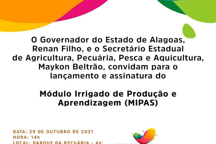 Seagri lança Módulo Irrigado de Produção e Aprendizagem (Mipas)