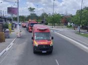 Ultra Maratonista Carminha é homenageada em Arapiraca com desfile em carro aberto do Corpo de Bombeiros
