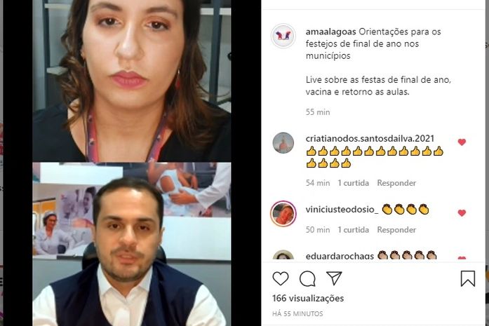 Secretário de Saúde anuncia vacina em live da AMA