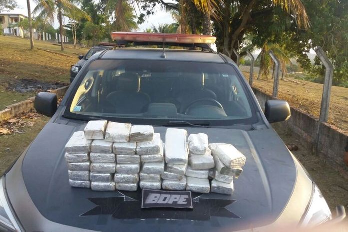 Operação integrada apreende grande quantidade de drogas na parte alta