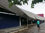 Temporal em Arapiraca com fortes chuvas derruba teto da Rodoviária Nézinho