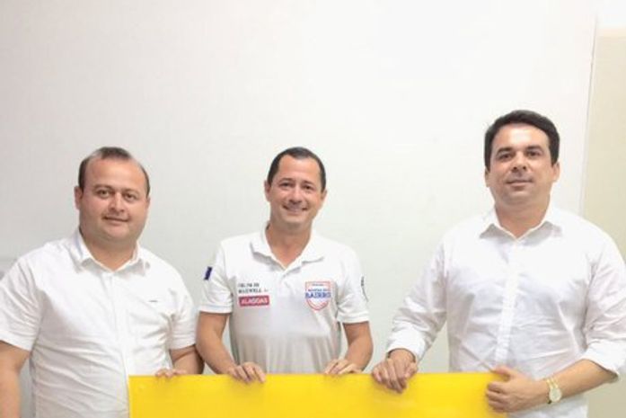 Léo, coronel Maxuell Santos e Fábio Henrique