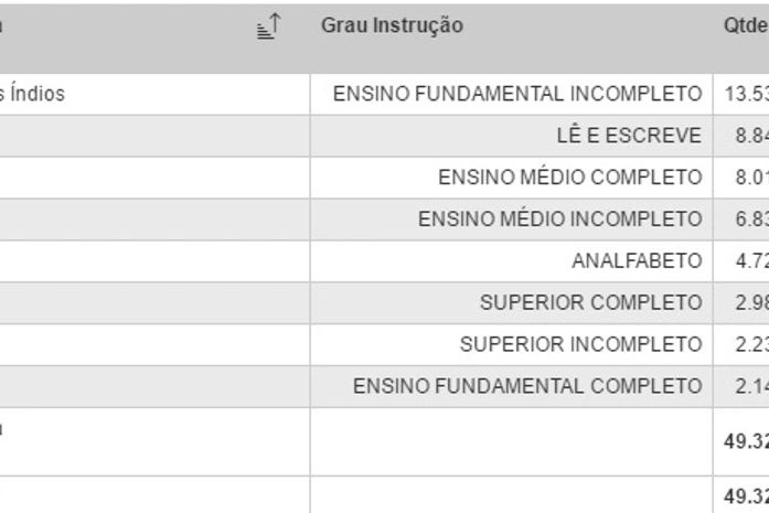 Como o eleitorado palmeirense se define - em grau de instrução
