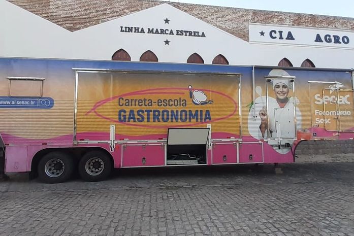 Cursos de Gastronomia na Carreta Móvel em novo endereço na cidade de Delmiro Gouveia