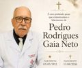 Júlio Cezar lamenta a morte do amigo Dr Pedro Gaia