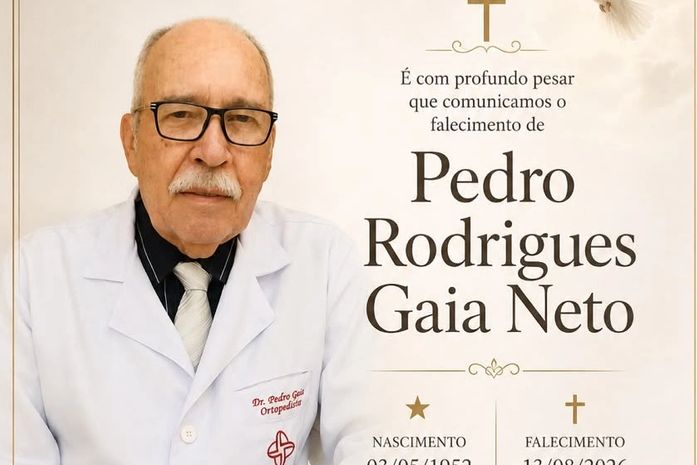 Júlio Cezar lamenta a morte do amigo Dr Pedro Gaia