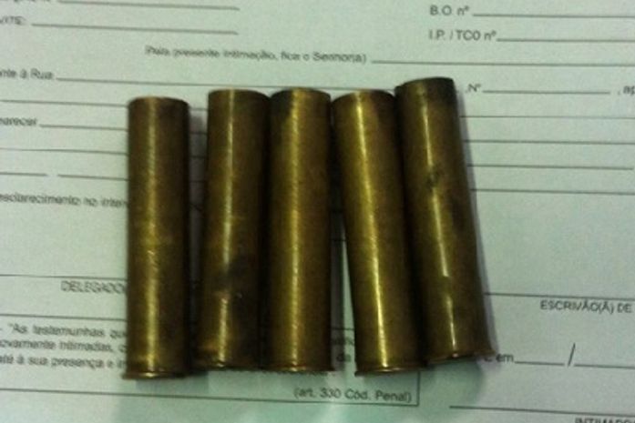 Munições apreendidas pelas polícias.