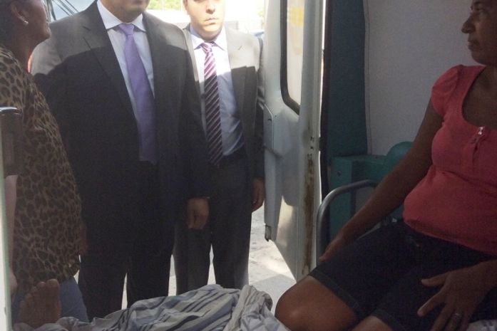 Juiz federal toma depoimento de parte enferma dentro da própria ambulância
