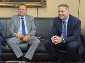 Prefeito Mandú com o ministro dos Transportes, Renan Filho num recente encontro em Brasília