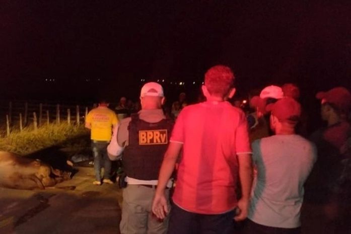 Animal solto na pista provocou colisão e deixou dois mortos na zona rural de Girau do Ponciano.