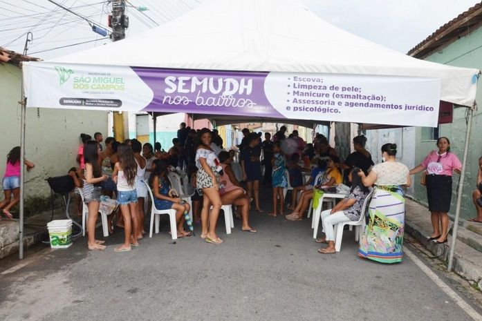 Secretaria da Mulher levou o “SEMUDH nos Bairros” a uma nova localidade de São Miguel dos Campos 