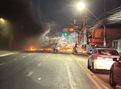 Caos se repete: trânsito vira pesadelo com interdição por obras e protesto na parte baixa da capital