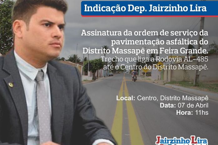 Após indicação do deputado Jairzinho Lira, governador assinará recapeamento da AL 485