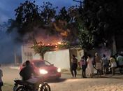 Vídeo: Homem fica ferido após incêndio atingir residência no interior de AL