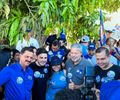 Marlan Ferreira e Felipe Boró comandam ato histórico e levam onda azul às ruas de Limoeiro de Anadia