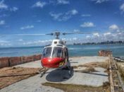 Helicópteros da Segurança Pública fazem prévia da Operação Verão