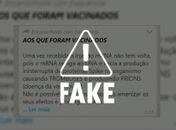É fake que vacina contra Covid-19 tenha relação com doença da vaca louca