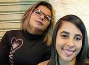 Dayrla e a mãe, Damiana, foram baleadas na
 última segunda-feira (25), dentro de cartório