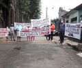 Moradores dos Flexais em um do protestos contra a falta de assistência da Braskem
