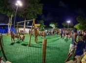 Vídeo: Seis dias após ser inaugurada, praça pública é alvo de vandalismo