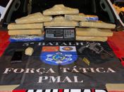 Denúncia aponta carro transportando um carregamento de 10kg de maconha em Maceió 