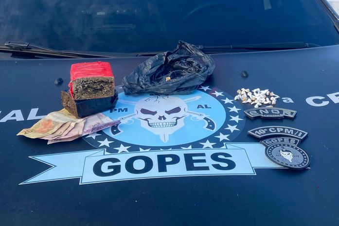 Polícia Militar prende suspeitos de tráfico e apreende drogas em Teotônio Vilela e Maceió