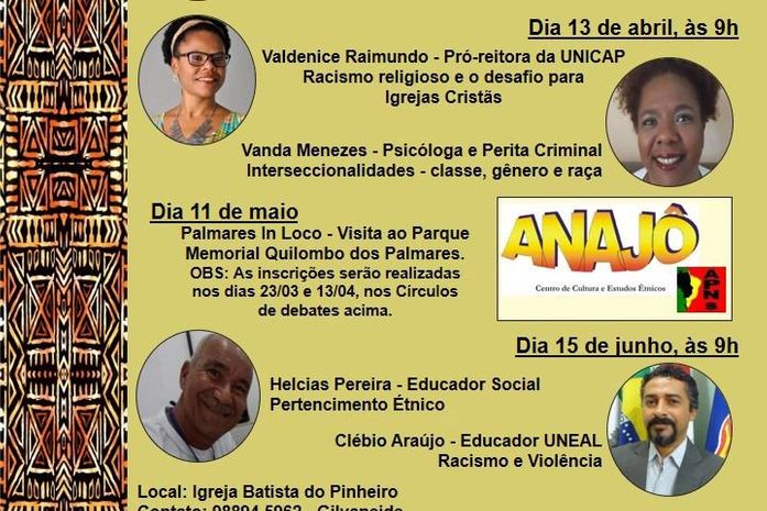 Roda de conversa sobre o racismo e a violência em AL será realizada nesse sábado