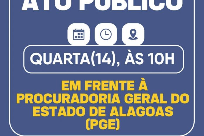 Policiais civis realizam ato público em frente à PGE nesta quarta (14)