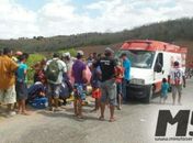 Motociclista sobra em curva e fica ferida em Inhapi