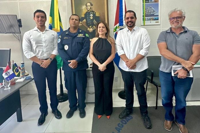 Caio Bebeto participa de reunião na Capitania dos Portos sobre segurança nas praias