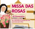 Missa das Rosas acontece na Paróquia Universitária Santa Teresinha, no sábado (1)