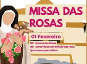 Missa das Rosas acontece na Paróquia Universitária Santa Teresinha, no sábado (1)