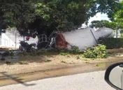 Caixa d'água de escola estadual tomba em Arapiraca