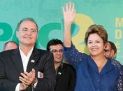 Renan e Dilma juntos no Palácio do Alvorada